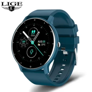 LIGE Smart Watch Men Full Touch Screen Sport Waterproof Watch
