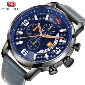 Top Fashion Men’s Chronograph Leather Luxury Watche