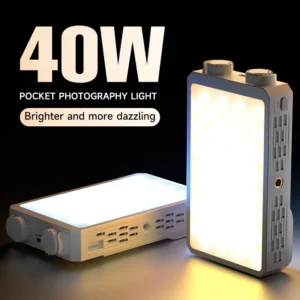 LED Camera Bi-Color Rechargeable Photography Light