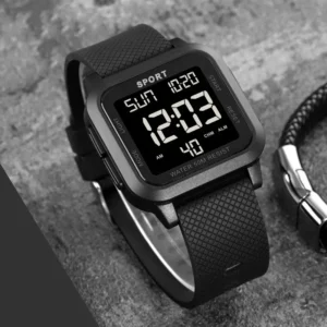 Electronic Digital Retro Style Sports Watch for Men