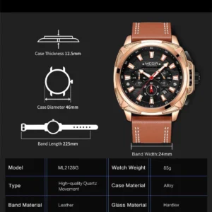 Men’s Military Sport Waterproof Chronograph Wristwatch