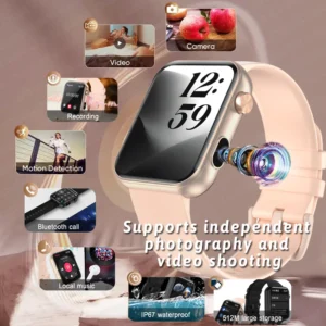 Unisex Camera embedded Waterproof Smart Watch