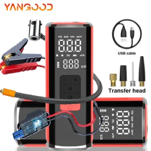 12000mAh Wireless Tire Inflator/Battery Jump Starter