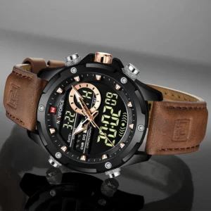 NAVIFORCE Digital Waterproof LED Wristwatch
