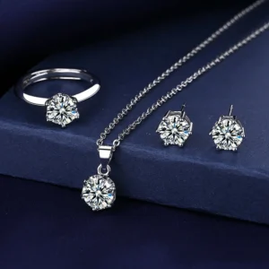Sterling Silver Jewelry Set Necklace/Earrings